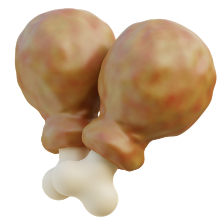 Chicken Leg  3D Icon