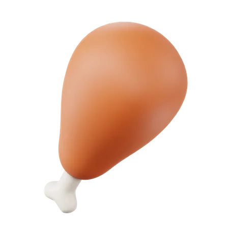 Chicken Leg  3D Icon