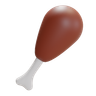 3d chicken lollipop logo