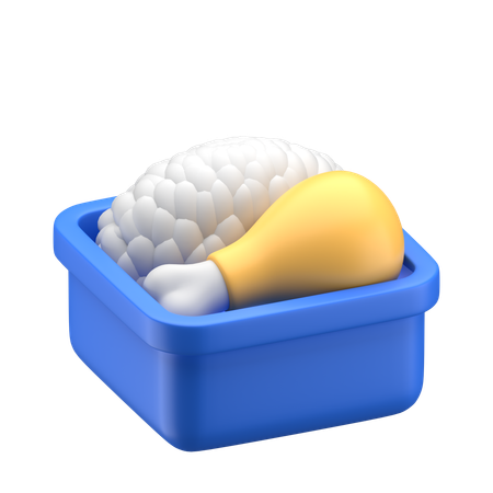 チキンミール  3D Icon