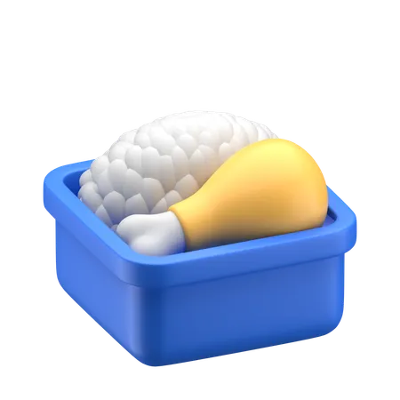 チキンミール  3D Icon