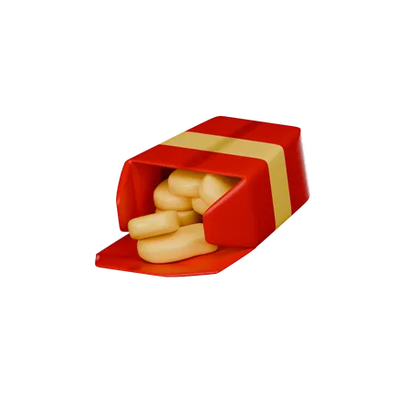 Chicken Nuggets  3D Icon