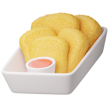 Chicken Nuggets  3D Icon