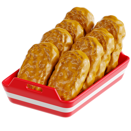 Chicken Nuggets  3D Icon