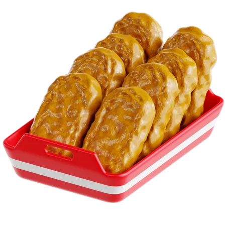 Chicken Nuggets  3D Icon