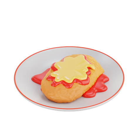 Chicken Parmigiana  3D Icon