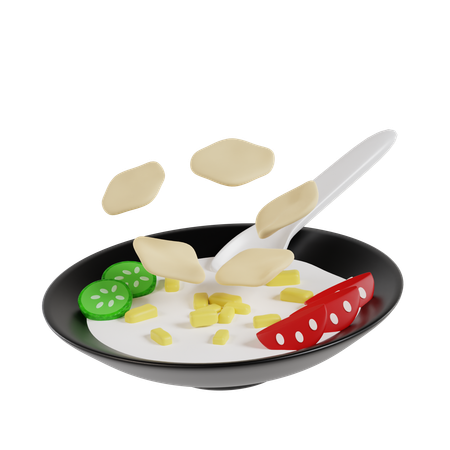 Chicken Porridge  3D Icon