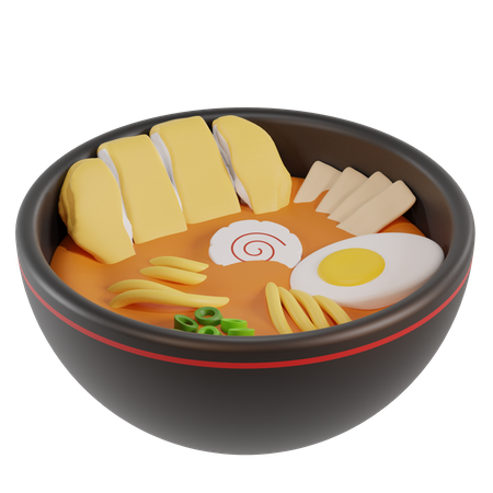 Chicken Ramen Noodle  3D Icon
