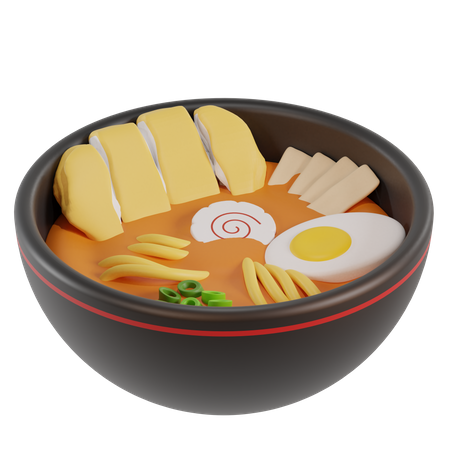 Chicken Ramen Noodle  3D Icon