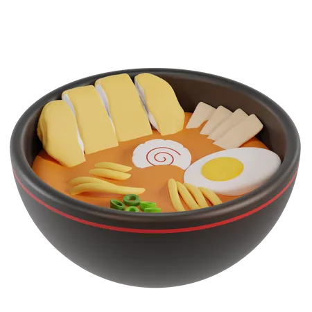 3 D Japanese Food Chicken Ramen Noodle 3D Icon