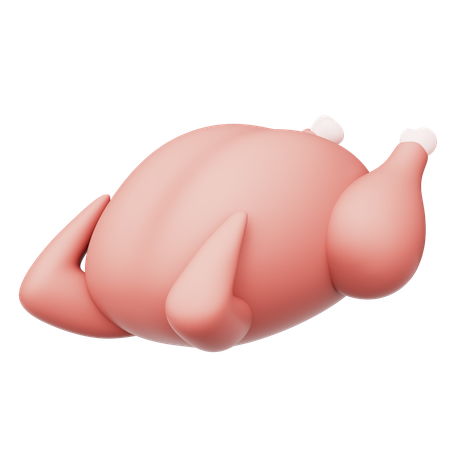 Chicken Raw Meat  3D Icon
