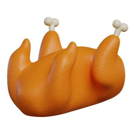 Chicken Roast  3D Icon