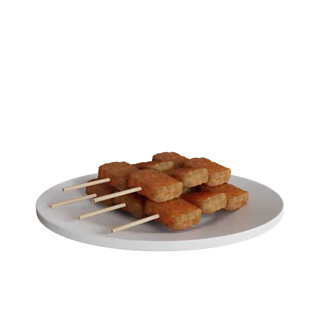 Chicken Satay  3D Icon