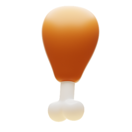 Chicken Thigh  3D Icon
