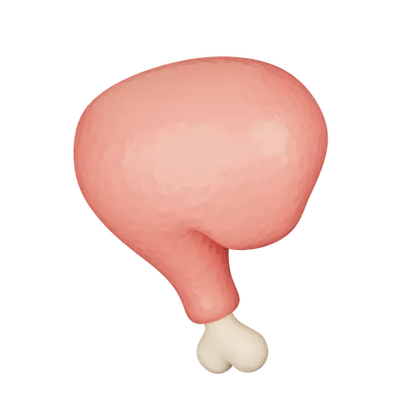 Chicken Thigh  3D Icon