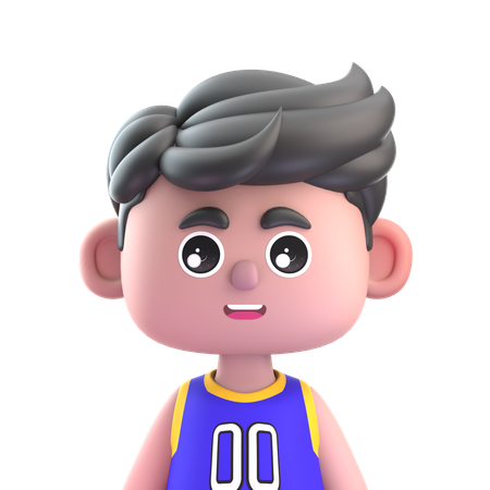 Chico deportista  3D Icon