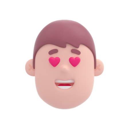 Chico enamorado  3D Emoji