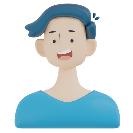 Chico feliz  3D Icon