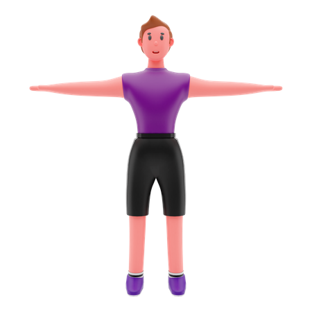 Chico fitness  3D Illustration