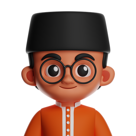 Chico islámico  3D Icon