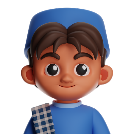 Chico islámico  3D Icon