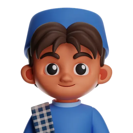 Chico islámico  3D Icon