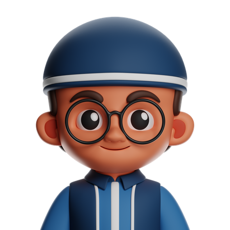 Chico islámico  3D Icon