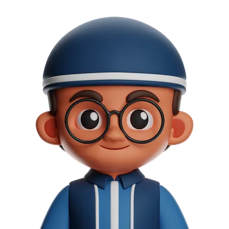 Chico islámico  3D Icon