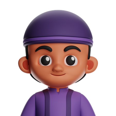 Chico islámico  3D Icon