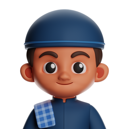 Chico islámico  3D Icon