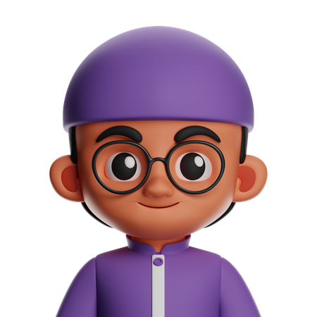 Chico islámico  3D Icon