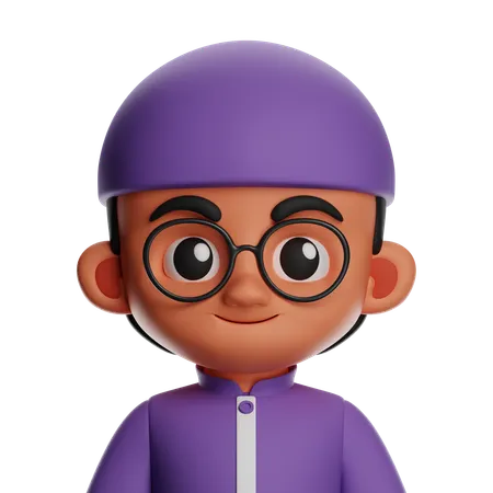 Chico islámico  3D Icon