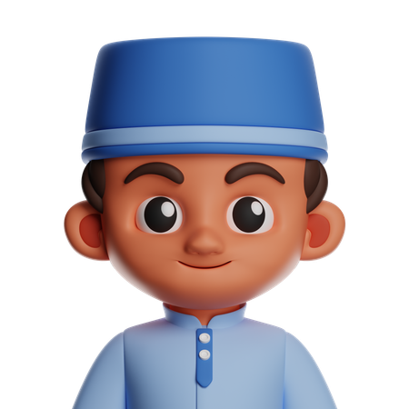 Chico islámico  3D Icon