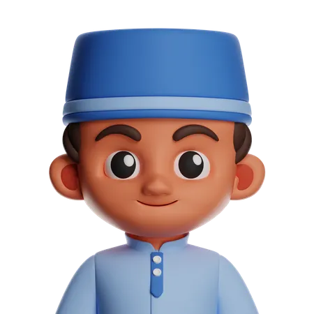 Chico islámico  3D Icon
