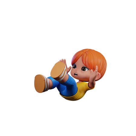 Chico lindo dando pose cayendo  3D Icon
