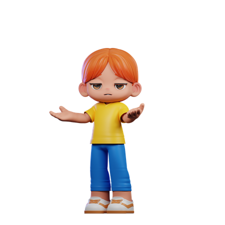 Chico lindo dando pose confusa  3D Icon