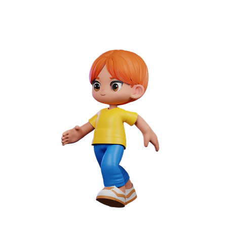 Chico lindo dando pose corriendo  3D Icon