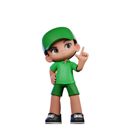 Chico lindo dando pose de idea  3D Icon