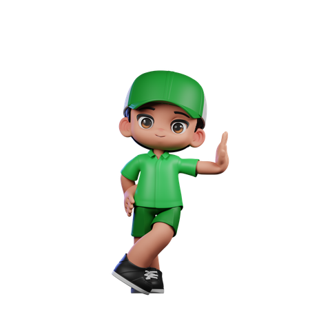 Chico lindo dando pose genial actuando  3D Icon