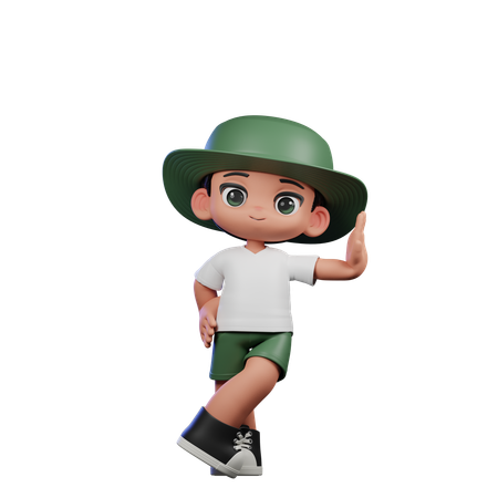 Chico lindo dando pose genial actuando  3D Icon