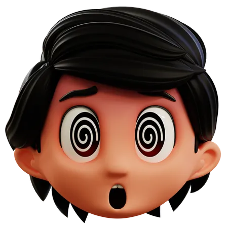 Chico mareado emoji  3D Icon