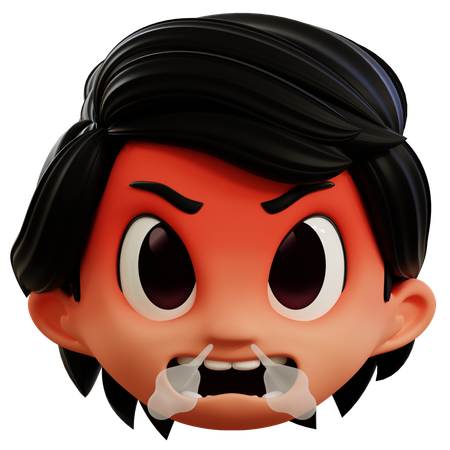 Emoji de chico muy enojado  3D Icon