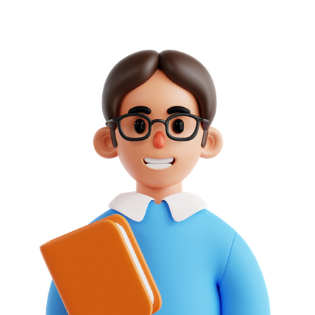 Chico nerd  3D Icon