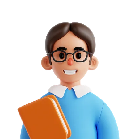 Chico nerd  3D Icon