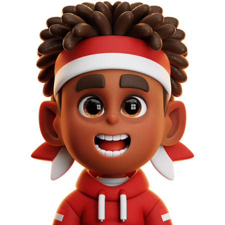 Niño papua  3D Icon