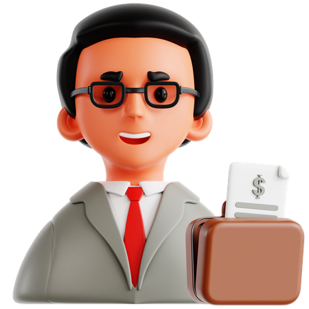 最高財務責任者  3D Icon
