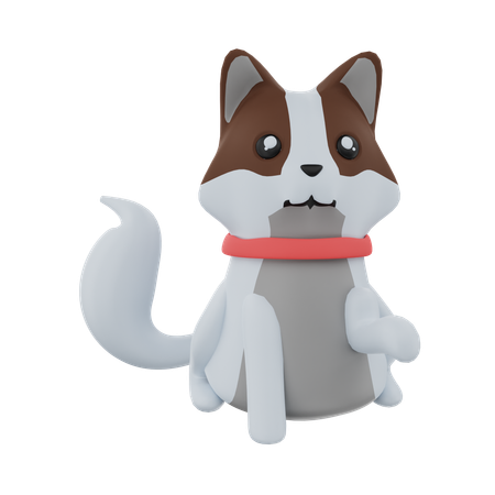 Chien  3D Icon