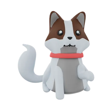 Chien  3D Icon