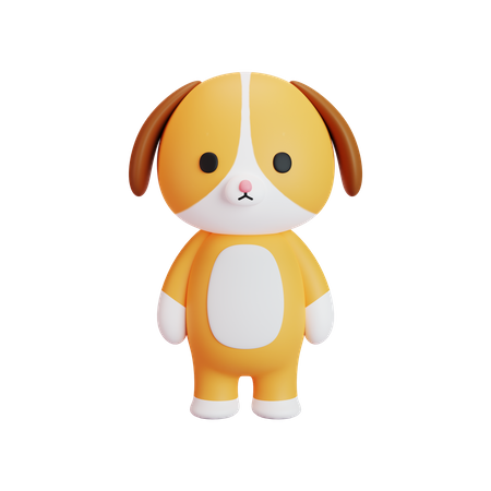 Chien  3D Icon