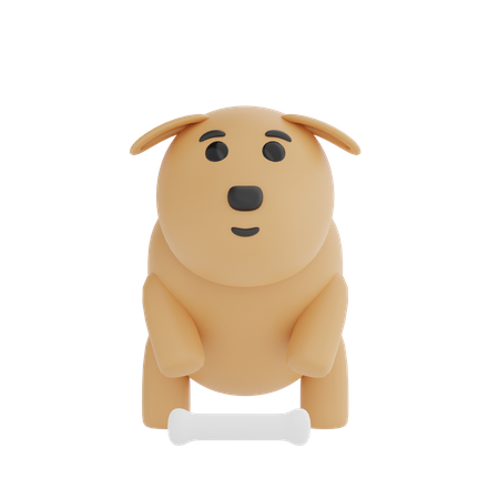 Chien  3D Icon